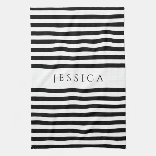Zwart-wit chassis met strips theedoek (Verticaal)