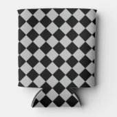 Zwart-wit Check Koelbox Blikjeskoeler (Voorkant)