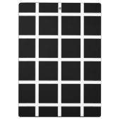  zwart-wit Check Patroonklembord Klembord (Achterkant)