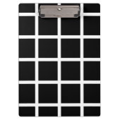 zwart-wit Check Patroonklembord Klembord (Voorkant)