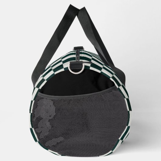 Zwart wit Checker gepersonaliseerde plunjezak (Rechts)