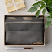 Zwart-wit checker pompoen en gouden steel tissuepapier (Geschenk)