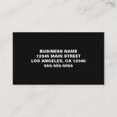 Zwart-wit Checkerboard Bold Minimalist Visitekaartje