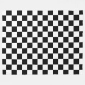 Zwart Wit Checkerboard Checkerboard Checkered Chec Fleece Deken (Voorkant (Horizontaal))