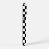 Zwart Wit Checkerboard Checkerboard Checkered Chec iPhone 15 Case (Rechterkant)