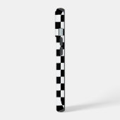 Zwart Wit Checkerboard Checkerboard Checkered Chec iPhone 15 Case (Linkerkant)