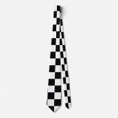 Zwart Wit Checkerboard Checkerboard Checkered Chec Stropdas (Voorkant)