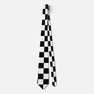 Zwart Wit Checkerboard Checkerboard Checkered Chec Stropdas