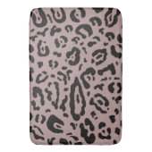 Zwart & Wit Cheetah Luipaard Dierenprint Badmat (Voorkant Verticaal)