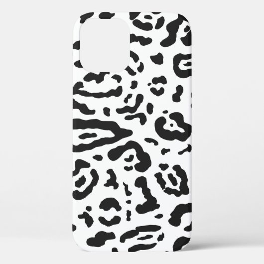 Zwart & Wit Cheetah Luipaard Dierenprint Hoes-M Case-Mate iPhone Case (Achterkant)
