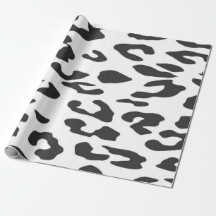 Zwart-wit Cheetah spots Dierenprint Cadeaupapier