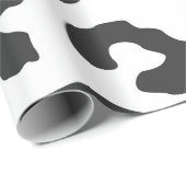 Zwart-wit Cheetah spots Dierenprint Cadeaupapier (Rol Hoek)