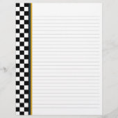 Zwart-wit cheque met geel Multomap voor accessoire (Voorkant)