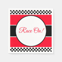 Zwart wit cheque met rood