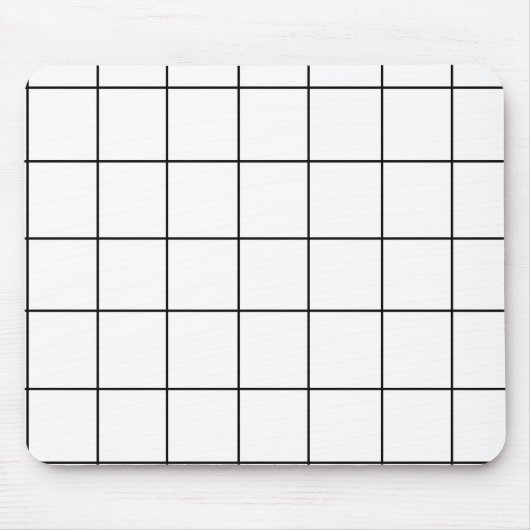 Zwart-wit cheque muismat (Voorkant)