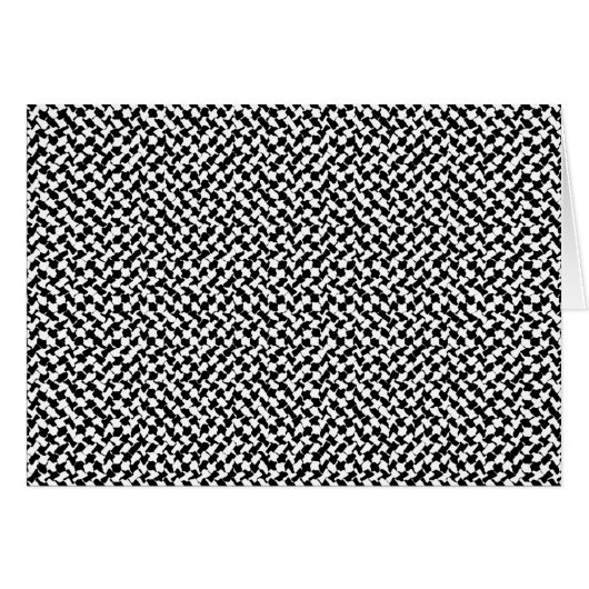 Zwart wit chequebord (Voorkant Horizontaal)