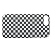 Zwart wit chequebord Case-Mate iPhone case (Achterkant (Horizontaal))