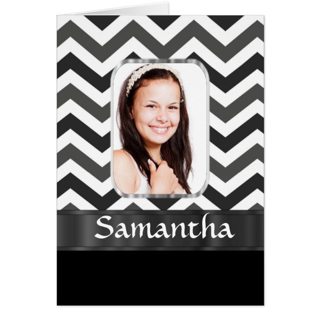 Zwart-wit chevron (Voorkant)