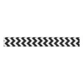 Zwart-wit Chevron Classic Design Grosgrain Lint (Voorkant)
