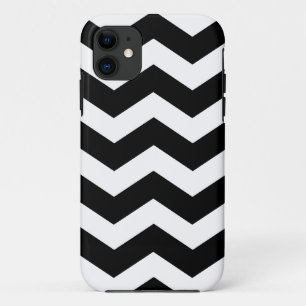 Zwart-wit Chevron Hoesje-Mate iPhone 5 Hoesje