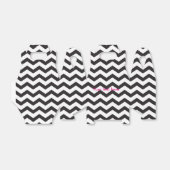 Zwart-wit Chevron moderne feestgunstdozen Bedankdoosjes (Uitgevouwen)
