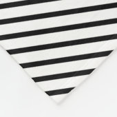 Zwart-wit chevron ontwerp en gele driehoek fleece deken (Hoek)