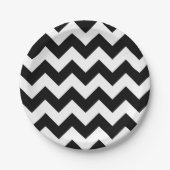 Zwart-wit Chevron Paper Bord (Voorkant)