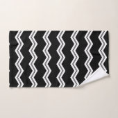 Zwart Wit chevron patroon Bad Handdoek (Handdoek)