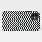 Zwart-wit Chevron-patroon Case-Mate iPhone Case (Achterkant (horizontaal))