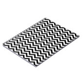 Zwart-wit Chevron-patroon Notitieboek (Linkerzijde)