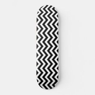 Zwart-wit Chevron-patroon Persoonlijk Skateboard