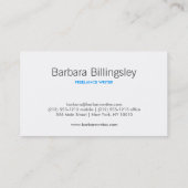 ZWART-WIT CHEVRON PATROON Visitekaartje (Achterkant)