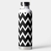Zwart-wit Chevron-patroon Waterfles (Rechts)