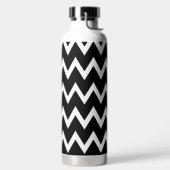 Zwart-wit Chevron-patroon Waterfles (Links)