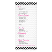 Zwart-wit Chevron Pattern 2 Reclamekaart (Achterkant)