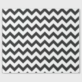 Zwart-wit Chevron Pattern Cadeaupapier (Vlak)