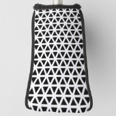 Zwart-wit Chevron Pattern Golfheadcover (Draai 90)