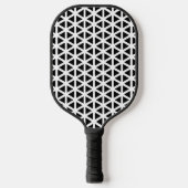Zwart-wit Chevron Pattern Pickleball Paddle (Voorkant)