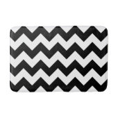 Zwart-wit Chevron Print Bath Mat (Voorkant)