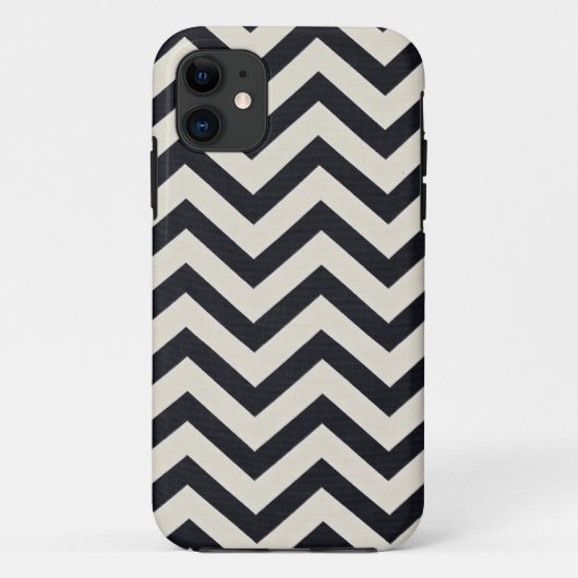 Zwart-wit chevron Print. Case-Mate iPhone Case (Achterkant)