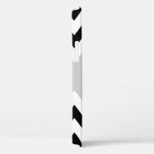 Zwart Wit Chevron Strepenpatroon Case-Mate iPhone Case (Achterkant / Rechts)