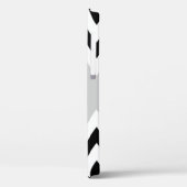 Zwart Wit Chevron Strepenpatroon Case-Mate iPhone Case (Achterkant / Links)