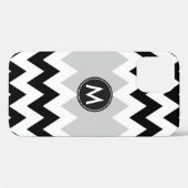 Zwart Wit Chevron Strepenpatroon Case-Mate iPhone Case (Achterkant (horizontaal))