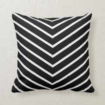 Zwart-wit Chevron Stripes Decoratief