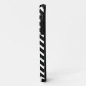 Zwart-wit Chevron Zig Zag Retro Elegance Case-Mate iPhone Case (Achterkant/links)