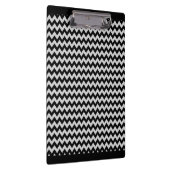Zwart-wit Chevron Zigzag Pattern Klembord (Rechts)