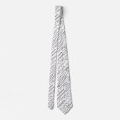 Zwart-wit Chevron Zigzag Strepen Stropdas (Achterkant)