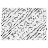 Zwart-wit Chevron Zigzag Stripes Groot Cadeauzakje (Achterkant)