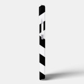 Zwart-wit Chevrons Batterij Hoesje (Achterkant / Links)