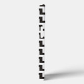 Zwart wit Chevrons iPhone 6 Xtreme Hoesje (Achterkant / Rechts)